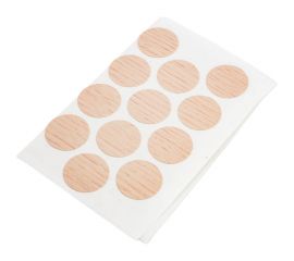 Заглушка Tech-Krep самоклейка 18 мм светлый дуб 24 шт. пакет 148108 