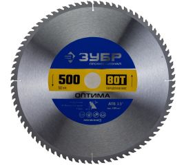 Диск пильный по дереву ЗУБР Оптима 500x50 мм, 80Т 36903-500-50-80_z01 