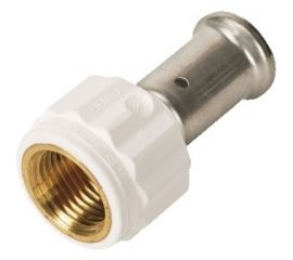 Муфта HENCO ВР, ПВДФ пресс, белая, 16x1/2"" 18PKW-1604 