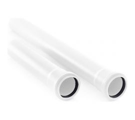 Труба RTP ПП, Д 32 мм, толщина стенки 1,8 мм, белый, L 1500 мм 27521 