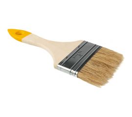 Плоская малярная кисть SAMGRUPP с деревянной ручкой, 75 мм, 3"" 16173 