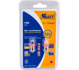 Светодиодная лампа KRAFT T4W BA9s 12v Red KT 700067 