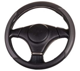 Оплетка SKYWAY FLEX-13 M, черно/серая, экокожа S01109014 