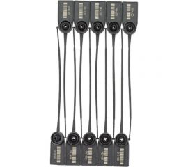 Пластиковая номерная пломба Пломба.Ру D 2,2 мм., L 105 мм., Цвет черный штрихкод 100 шт. КПП-3-2026 