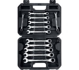 Набор комбинированных гаечных ключей Зубр ПРОФЕССИОНАЛ трещоточные 27073-H12 