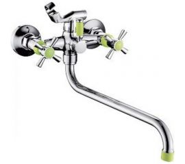 Смеситель Potato для ванны с круглым изливом и переключателем для душа P2254-11 