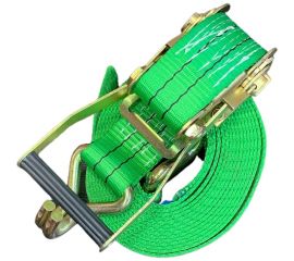 Стяжной усиленный ремень ТРАСТ 5 т, 5000 мм, 50 мм, зеленый, Россия 4687202668281 