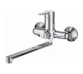 Смеситель для ванны LEDEME картридж диаметр 35 мм, с длинным изливом 300 мм L2203 65796 