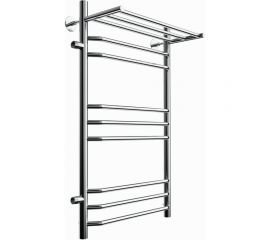 Полотенцесушитель Zox ЛЦ ТРАПЕЦИЯ-2 80х50х50, 1 дюйм, полка, 9 перекладин, левое боковое подключение 535027 