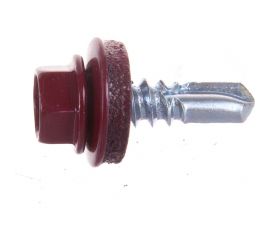 Кровельный саморез, красное вино Крепежная техника 5,5х19 RAL 3005 300шт 420314 БК 