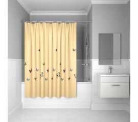 Штора для ванной комнаты IDDIS 200*200 см, полиэстер, yellow butterfly SCID033P 