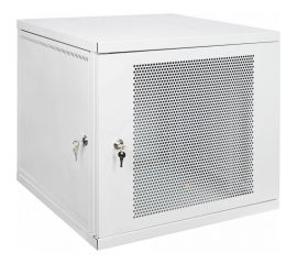 Настенный разборный шкаф КДДС 19"", 6U, ПЕРФОРИРОВАННАЯ дверь, 600x450, серый УТ000004358 