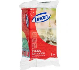 Поролоновые губки для мытья посуды Luscan 80x50x26 мм 5 шт 1070940 