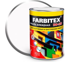 Алкидная эмаль FARBITEX ПФ-115 (матовая; белый; 0.8 кг) 4300005998 
