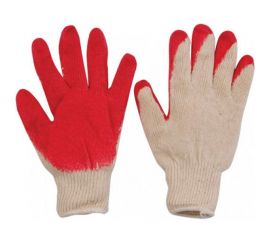 Перчатки вязаные х/б с резиновой заливкой наладонника РОС 12470 
