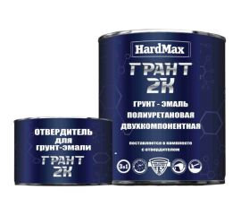 Грунт-эмаль HardMax ГРАНТ 2К RAL 9005 глубоко-черный, комплект 2.19 кг 4690417100606 