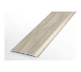 Порог прямой алюминиевый декоративный (60 мм, 0,9 м, Клен беленый) ЛУКА УТ000012663 