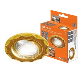 Встраиваемый светильник TDM поворотный СВ 02-07 MR16 50Вт G5.3 золотой блеск/золото SQ0359-0040 