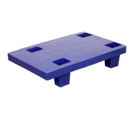 Сплошной паллет Дигрус 600x400x130, на ножках, синий П-60.40.13-СнСин/Д 
