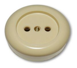 Круглая розетка ООО Ливны-Электро РА 10-007 слоновая кость РАф 711 