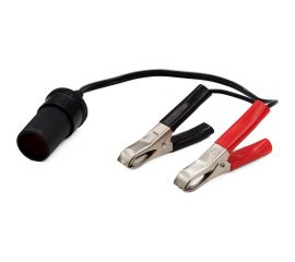 Переходник на штекер прикуривателя AUTOPROFI с зажимами на клеммы акб, длина 28 см, ток 14 А AKB-01 