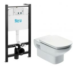 Унитаз Roca ПЭК DAMA SENSO NEW тонкое, сиденье с микролифтом, инсталляция 00066647 