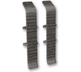 Соединитель для плинтуса DECONIKA (55 мм, 352 Каштан серый, 2 шт.) Д-П55-С-Ф2 352 КШТ СЕР 