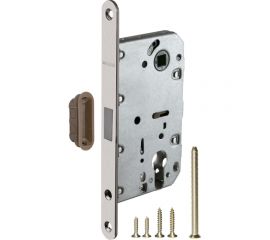 Межкомнатный замок под цилиндр Fuaro MAGNET M85C-50 SN матовый никель new plate 42789 