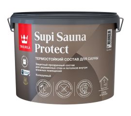 Защитный состав для саун Tikkurila supi sauna protect, полуматовый, база EP, 9 л 253711 