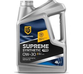 Моторное масло lubrigard SUPREME SYNTHETIC PRO 0W-30 4л LGPSPMS030CH16 
