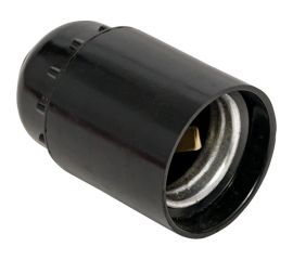 Карболитовый подвесной патрон EKF Е27 черн. индивидуальный пакет LHC-E27-s-p 