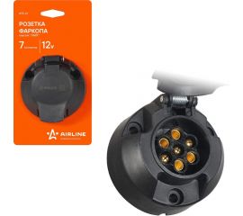 Розетка фаркопа Airline ЛАЙТ 12 В, 7 контактов, пластик ATE-21 