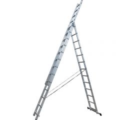 Универсальная усиленная трехсекционная лестница STAIRS 13 ступеней ALP 313 