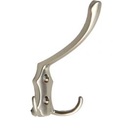 Мебельный крючок ТУНДРА KM301SN, трёхрожковый, цвет матовый никель 1866163 