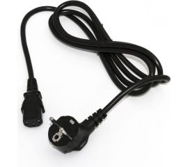 Кабель питания компьютера Hyperline PWC-IEC13-SHM-10-BK Schuko+C13 3x1.0, 10A, угловая вилка 39343 