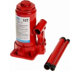 Гидравлический бутылочный домкрат 10 т в коробке /красный/ AUTOVIRAZH AV-074210 