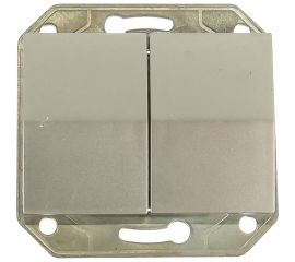 Двухклавишный выключатель СВЕТОЗАР ЭФФЕКТ, SV-54434-SM 