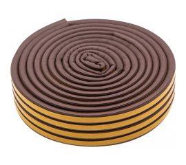 Резиновый уплотнитель СИБРТЕХ (12 м; профиль D; коричневый) 88910 