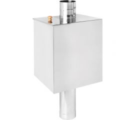 Бак на трубе 120 мм Везувий 80 л, прямоугольный, AISI 439 ВЗ12582 