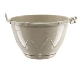 Горшок SANTINO Лилия подвесная 1.5 л, 17х10 см, песочный 049174 