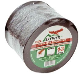 Леска для триммера 3.3 мм, 185 м, 1.35 кг, армированный крученый квадрат SKYWER DSQT 33-185 