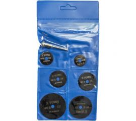 Набор кругов отрезных по металлу 7 предметов, 22-50 мм, HSS для дрели Rockforce RF-11004 