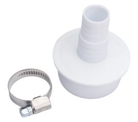 Набор переходник для подключения сливного шланга стиральной машины Супримпласт D50, с червячным хомутом 16x25 4WG_50_1626_2 