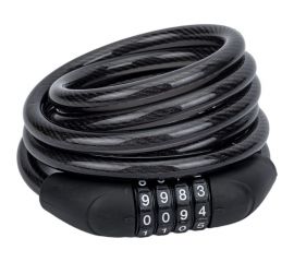 Противоугонный замок JOY KIE GK102.705A (1800 мм; трос 10 мм; в оплетке; кодовый; черный) HQ-0004225 