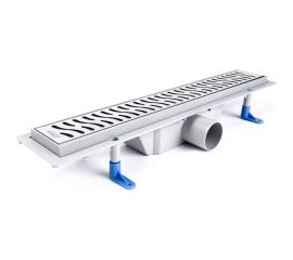 Душевой лоток STYRON с решеткой из нержавеющей стали ""HARMONY"" 50 см, хром STY-H-50 