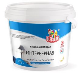 Интерьерная водно-дисперсионная краска OLECOLOR 1 кг 4300001313 