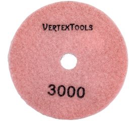 Круг алмазный гибкий шлифовальный для полировки мрамора (100х3х15 мм; Р3000) vertextools 12500-3000 