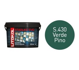 Эпоксидный состав для укладки и затирки мозаики и керамической плитки LITOKOL STARLIKE EVO S.430 VERDE PINO 485400003 