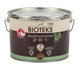 Биоантисептик Текс классик универсал палисандр 9 л защитный состав 2 в 1 48673 