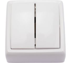 Выключатель ООО МПО Электротехника открытой установки 2 клавишный 1484 